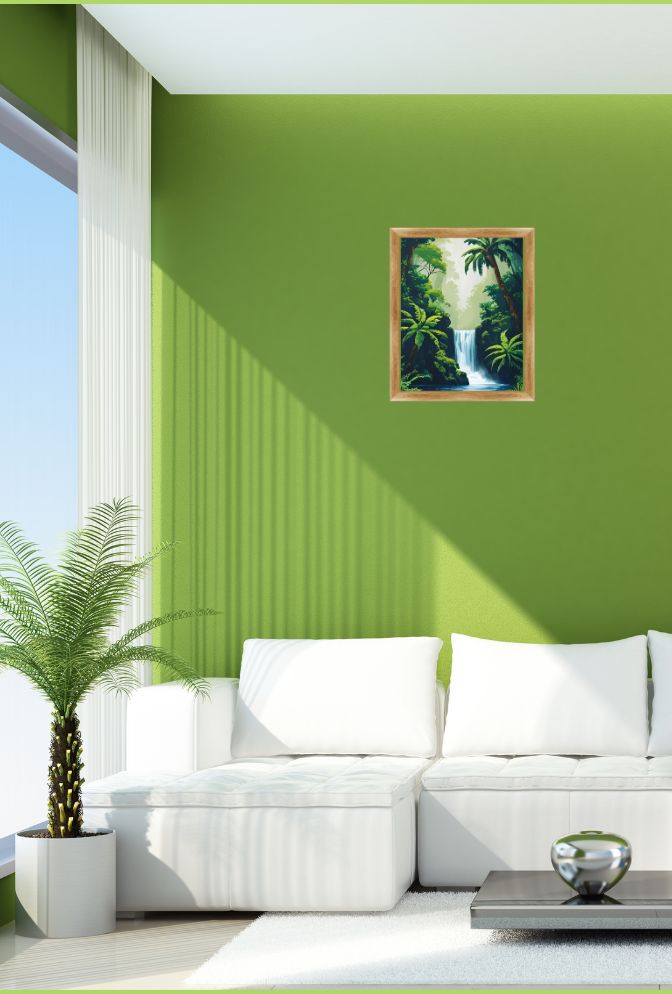 Rainforest Canopy Canvas: Lush Tropical Wall Art