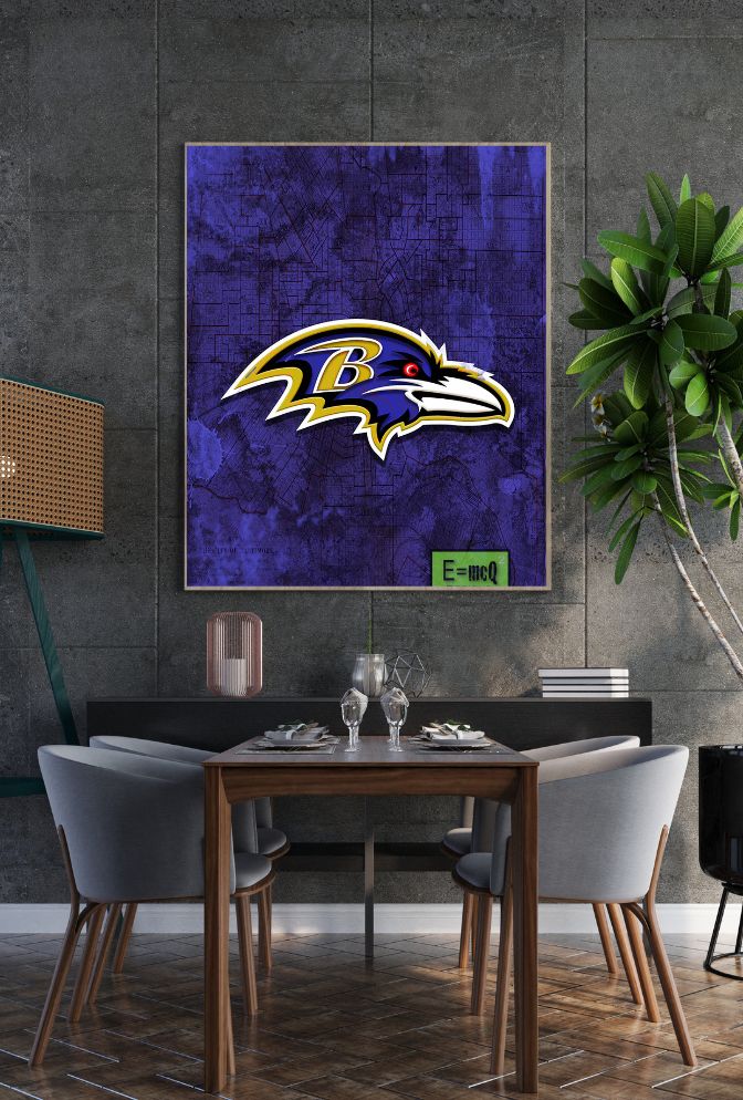 Raven's Reign: Baltimore Canvas Wall Art
