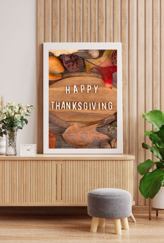 Harvest Blessings: Thanksgiving Canvas Art