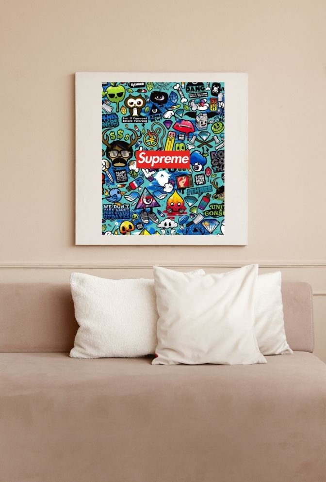 Supreme Style - Elevate Your Walls with Bold Canvas Art