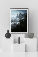 "Epic Landscapes: Skyrim Canvas Wall Art "