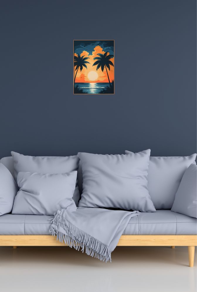 Ocean Drive Sunset: Miami Canvas Art