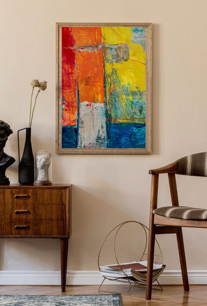 Chromatic Rhythm: Abstract Pop Art Canvas