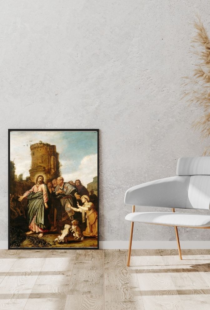Faith's Reward: Jesus and the Canaanite Woman Canvas