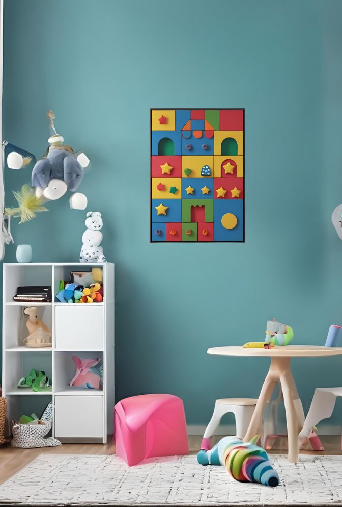 Block Party: Playroom Canvas Art
