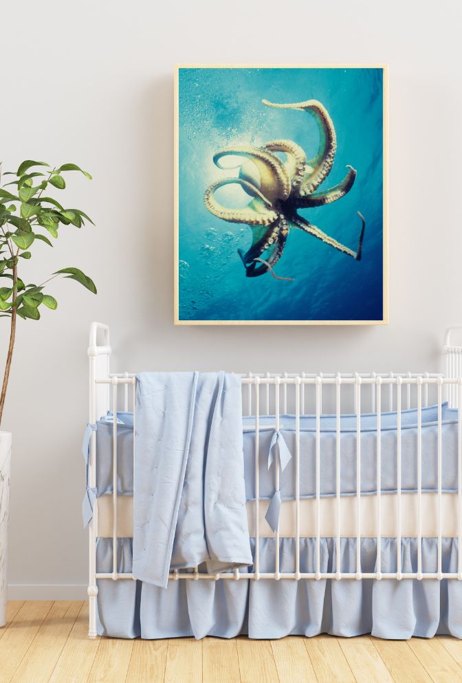 Ocean Majesty: Octopus Canvas Wall Art