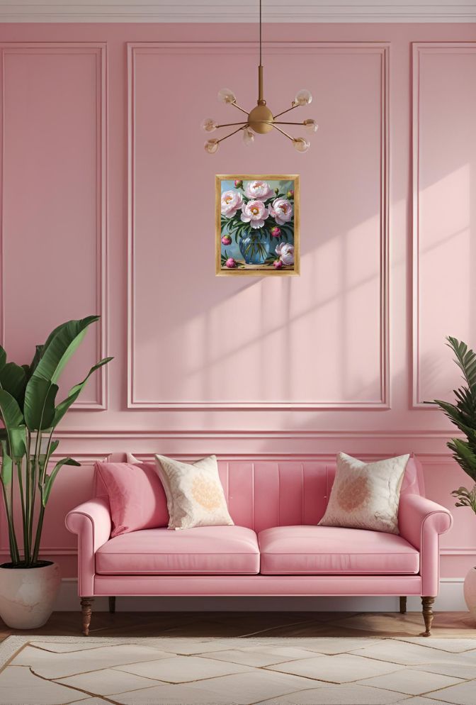 Blush Peonies Canvas Art - Bring Floral Elegance to Your Home