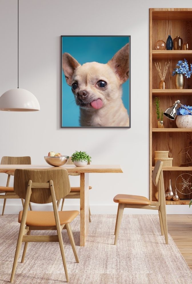 Tiny Titan: Chihuahua Canvas Art