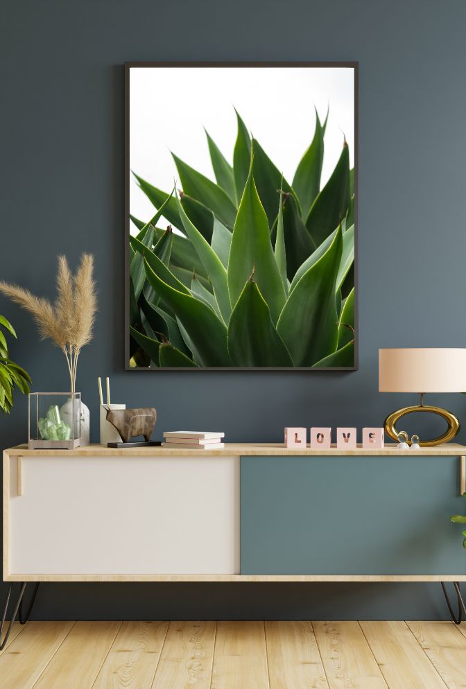 Agave Canvas Wall Art for a Natural Touch