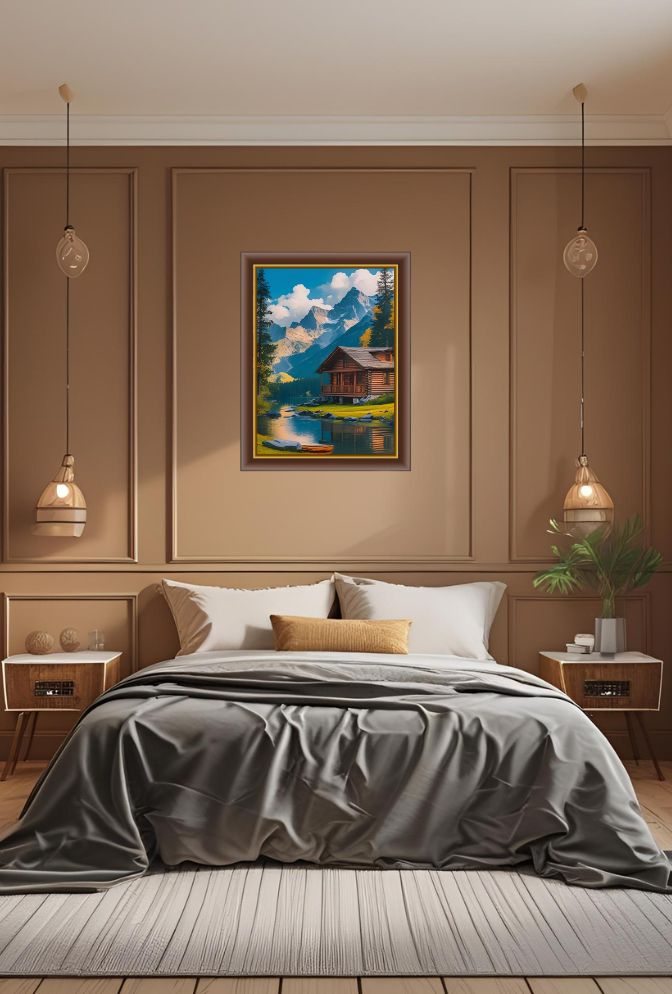 Cozy Retreat: Bring the Rustic Charm of Cabin Canvas Wall Art Home