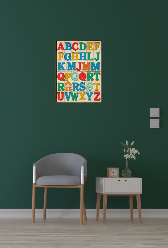 Engaging Alphabet Canvas Wall Art for Kids