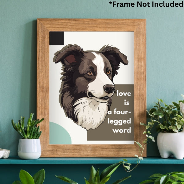 Custom Pet Portraits, personalized bedroom art, pet lover poster