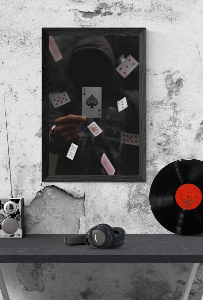 Ace in the Hole: Poker Canvas Art