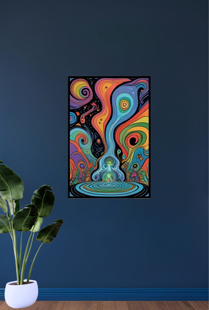 Ganfaner Trippy Wall Art Canvas: Dreamy Vibes for Your Space