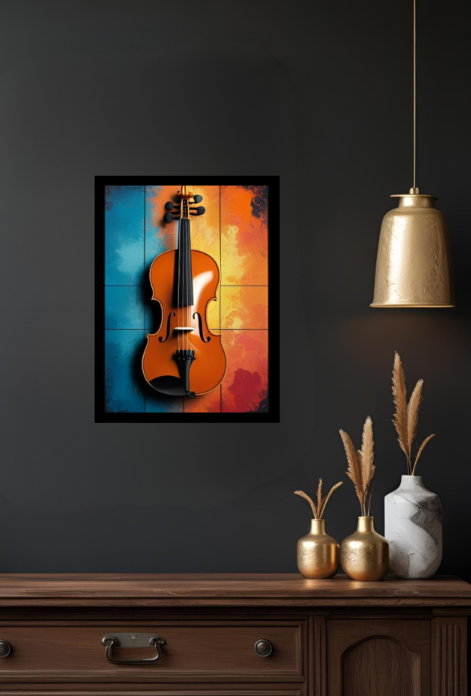 Violin Canvas Wall Art: Strings of Visual Harmony