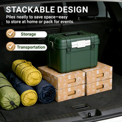 ganfaner stackable kraft catering boxes for car trunk storage picnic transport and events