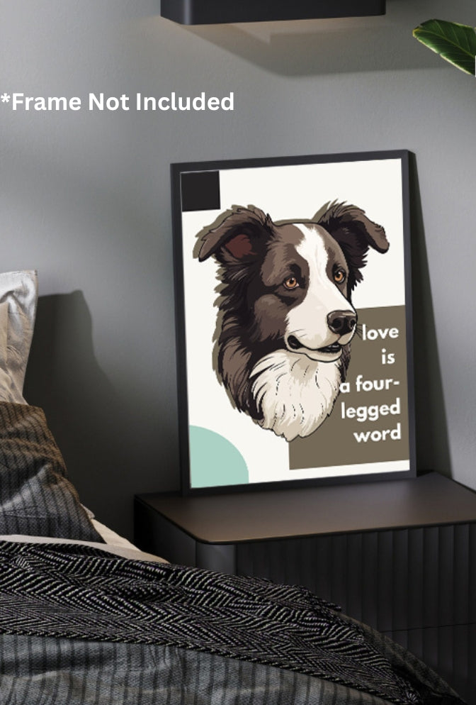 Custom Pet Portraits, personalized bedroom art, pet lover poster