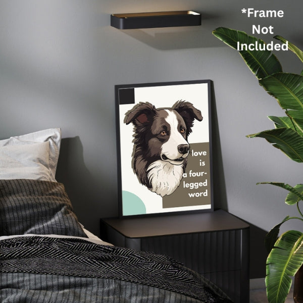 Custom Pet Portraits, personalized bedroom art, pet lover poster