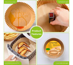 Air fryer paper Square edible silicone paper oven barbecue baking paper blotting paper disposable air fryer paper plate