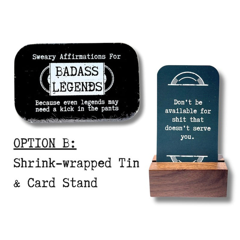 Affirmation Cards for Badass 铁盒装 创意鼓励卡片