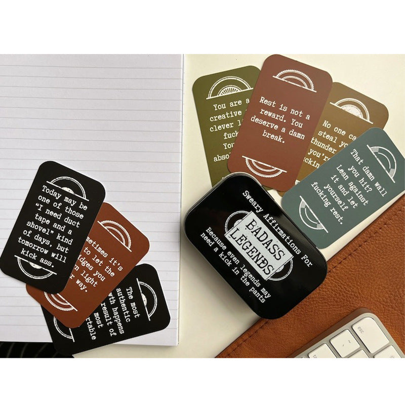 Affirmation Cards for Badass 铁盒装 创意鼓励卡片