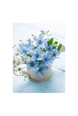 Azure Bloom Canvas Art