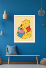 Ganfaner Winnie the Pooh Canvas Wall Art: Huggable Charm in Every Brushstroke