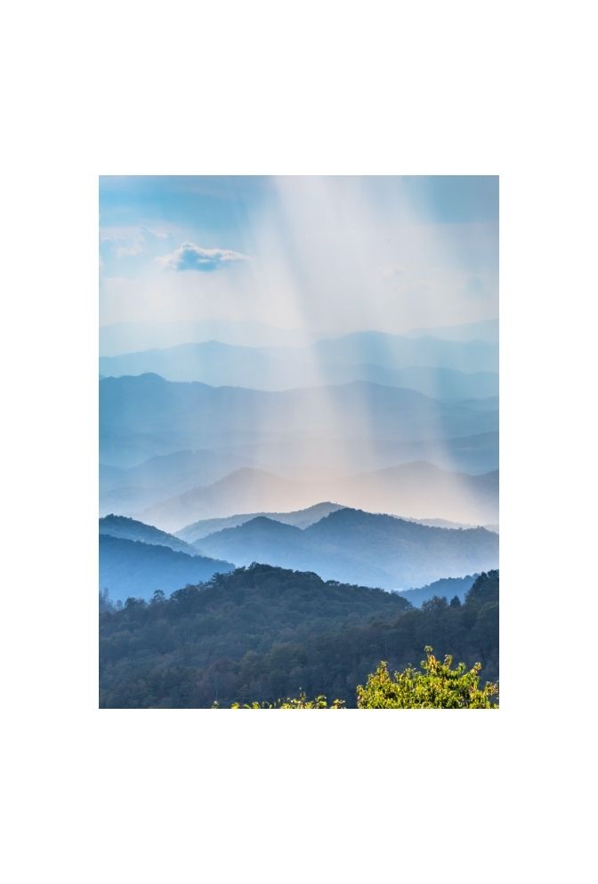 Blue Ridge Majesty: Canvas Mountain Art