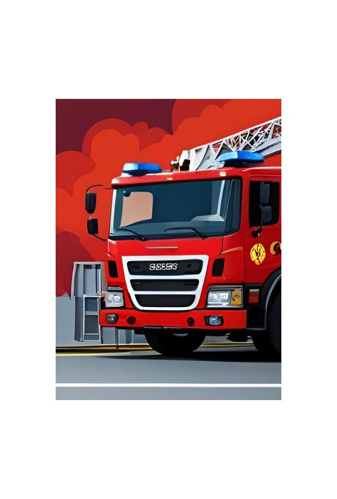 Fire Engine Canvas Wall Art: Fuel Their Imagination