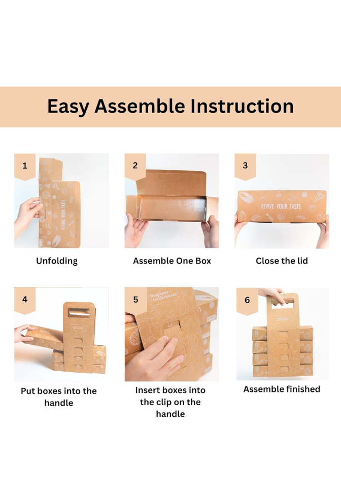 Ganfaner 12 Sets 48pcs Bakery Pastry Boxes with Handle