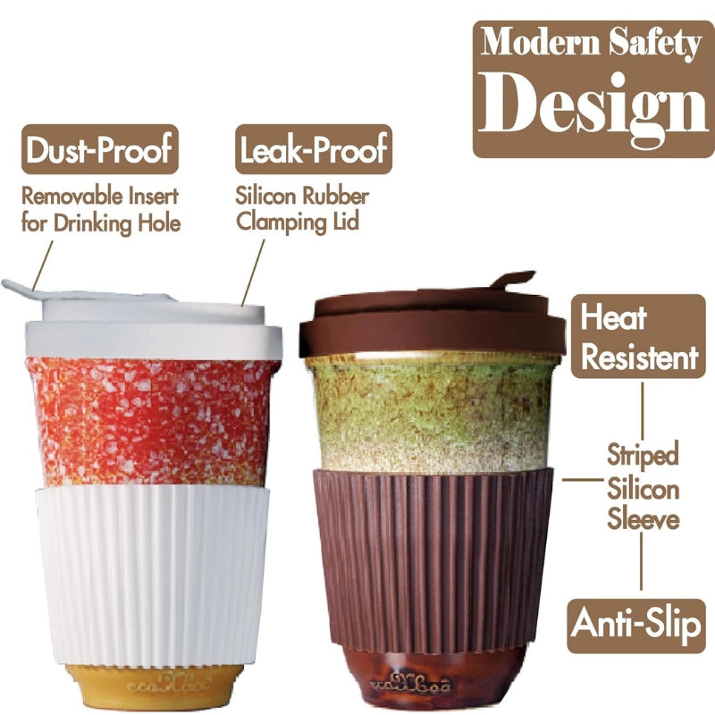 Ganfaner 13oz Five-element Ceramic Travel Coffee Mug Set 7