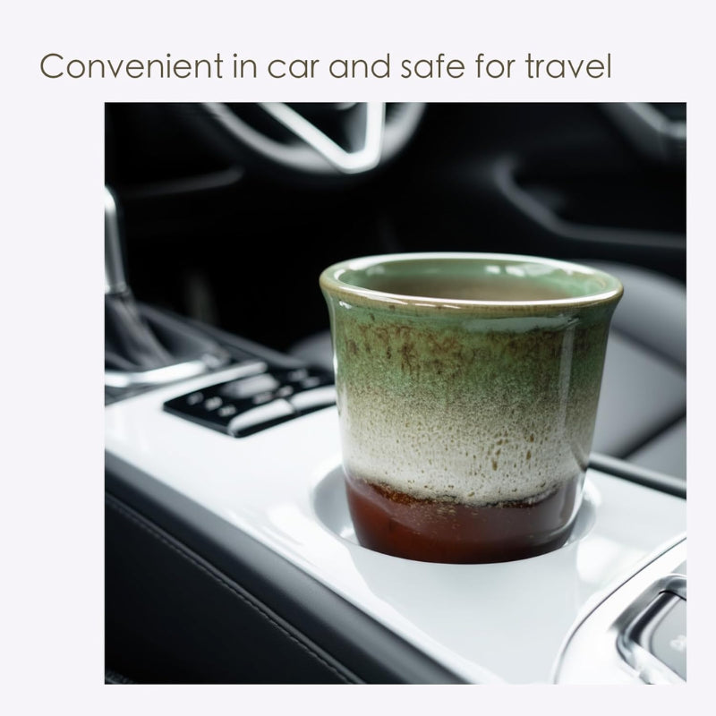 Ganfaner 13oz Five-element Ceramic Travel Coffee Mug Set 9