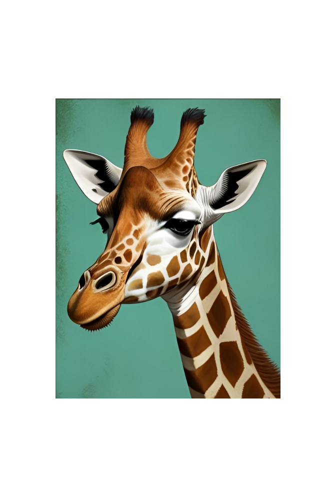 Giraffe Canvas Wall Art Poster