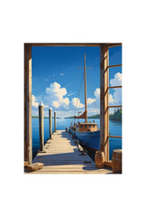 Harbor View: Dockside Canvas Art