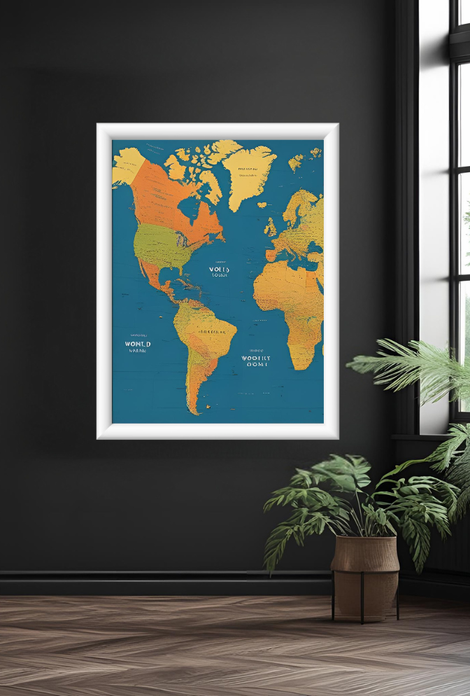 Ganfaner Vibrant World Market Canvas Wall Art