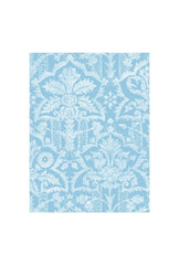 Serene Blue Damask Canvas Art
