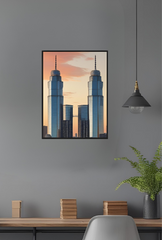 Twin Towers Canvas Wall Art: Capturing Iconic Grandeur - Ganfaner