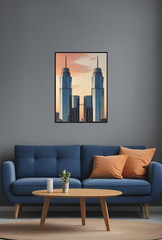 Twin Towers Canvas Wall Art: Capturing Iconic Grandeur - Ganfaner