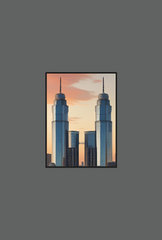 Twin Towers Canvas Wall Art: Capturing Iconic Grandeur - Ganfaner