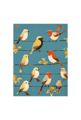 Twittering Friends: Birds on a Wire Art