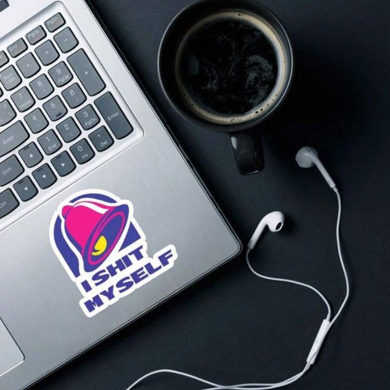 1pc I * Myself Sticker Laptop Sticker Funny Ceative Decorative Sticker Back to School Vinyl Waterproof Durable And Weatherproof For Laptops, Notebooks Water Bottles