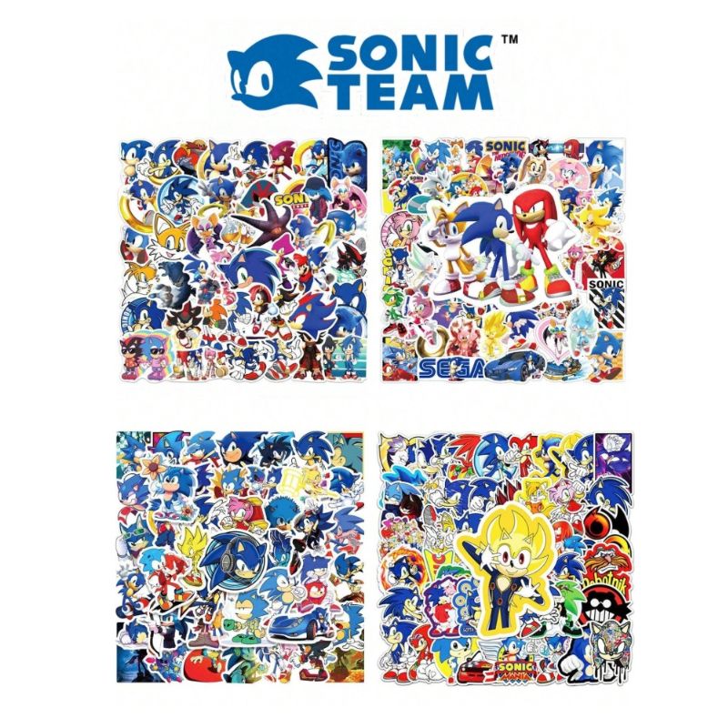 50PCS SONIC THE HEDGEHOG  Sticker Christmas Decoration Action Figure Cartoon Graffit perfect for Action Figure Cartoon Graffit
