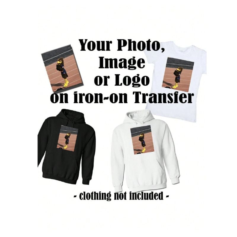 1pc Customizable Patterns And Text Hot Transfer Stickers (Excluding Clothes), DIY Ironing Hot Transfer Stickers Suitable For Clothes, Bags, Cups, Hats, Shoes And Other Objects Of Custom Transfer Stickers