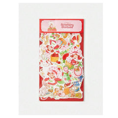 Cute Cartoon Character And Strawberry Pattern Valentine's Day Sticker Pack Vinyl Sticker Waterproof for  Water Bottles Refrigerator Cellphone