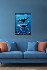 Ganfaner Whale Canvas Wall Art: Bring the Sea’s Grace Home