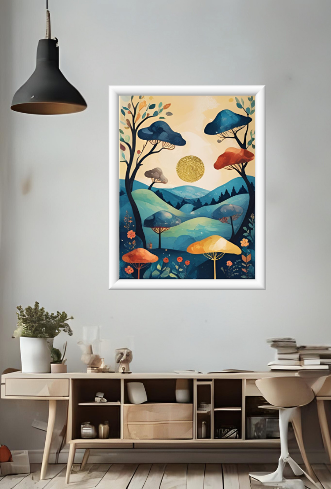 Ganfaner Whimsical Canvas Wall Art: Dreamy Decor Delight