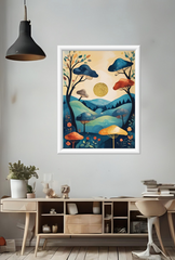 Ganfaner Whimsical Canvas Wall Art: Dreamy Decor Delight