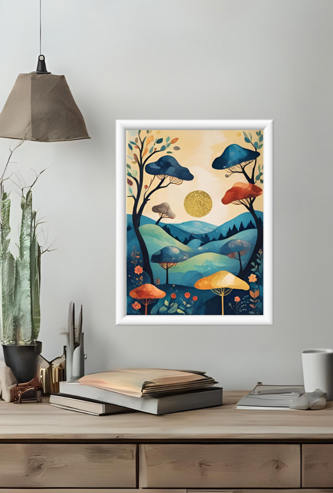Ganfaner Whimsical Canvas Wall Art: Dreamy Decor Delight