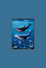 Ganfaner Whale Canvas Wall Art: Bring the Sea’s Grace Home