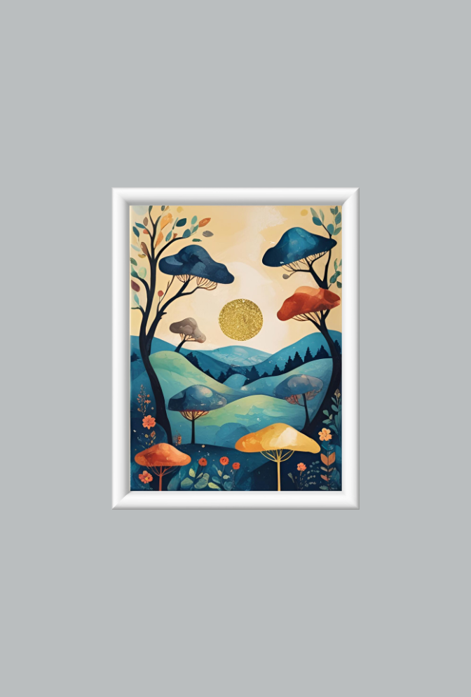 Ganfaner Whimsical Canvas Wall Art: Dreamy Decor Delight